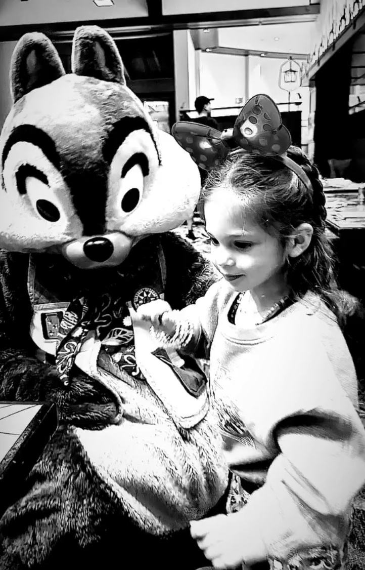 WithMothersEyes's tweet image. My baby girl and Chip. 🫶