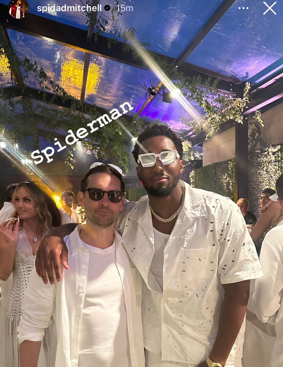 Donovan Mitchell x Tobey Maguire. 🕷️

(h/t <a href="/ClutchPoints/">ClutchPoints</a>)