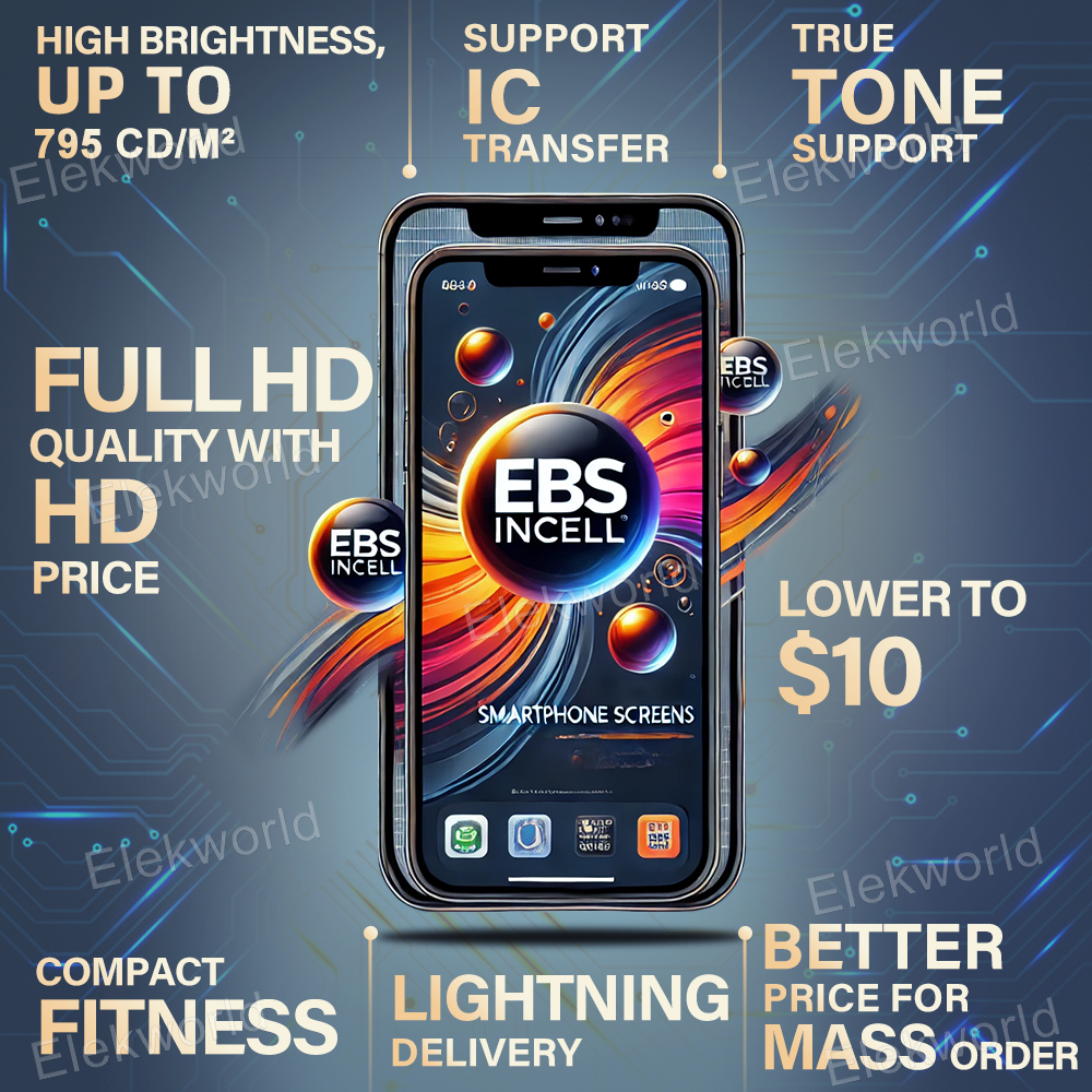 CoraElekworld's tweet image. EBS Incell😍
🎇Support IC Transfer
🎇Support True Tone
🎇Lower to $10
Order link: wa.me/8613798564265

#incellscreen #smartphonerepairing #ExpressPhoneRepairs #waterdamagerepair #smartphoneneuf #cellphonerepair #iphonerepair #crackedscreenrepair #cellrepair #Gadget #celluar