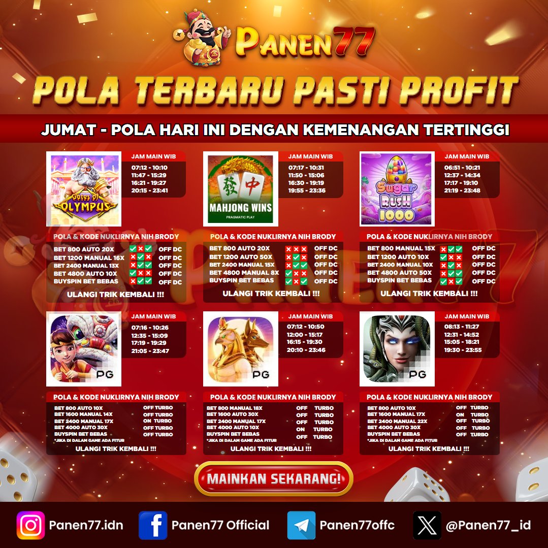 update p0l4 g4mennya Boss‼️   Terbaru dan pasti menang pake p0l4 ini. GASS KLIK LINK DIBIO📷 

#panen77 #gamen #panen77gamen #Viralvideo 
#LauraBasuki #KetuaKPU #NONHALAL #PBNU #Banser #Hujan #Pagii #Morningg #SaveProfBUS