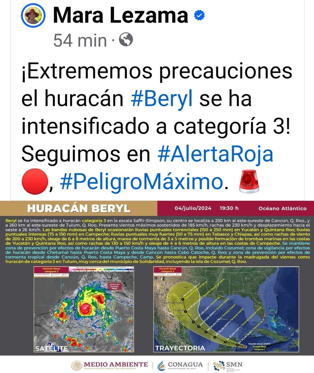 Así es esto no tiene palabra de honor ya sea intensificó otra vez 🌊