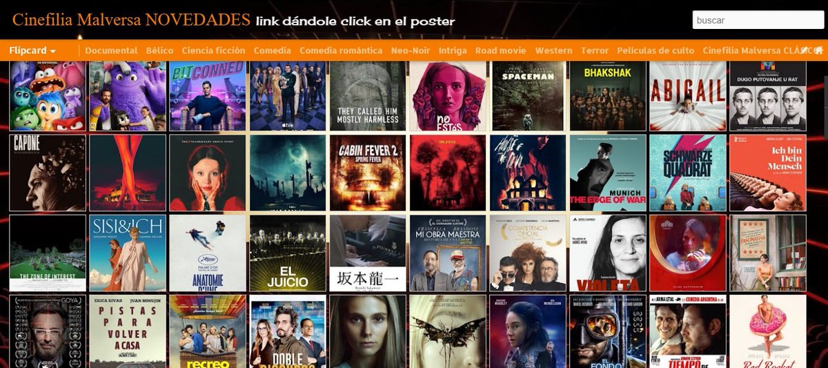 Damos por inaugurado nuestro segundo blog, lo que llamamos NOVEDADES, que consisten en películas estrenadas a partir del año 2000 hasta los recientes estrenos 😁📽️🍿👌🏾

…nefiliamalversanovedades.blogspot.com