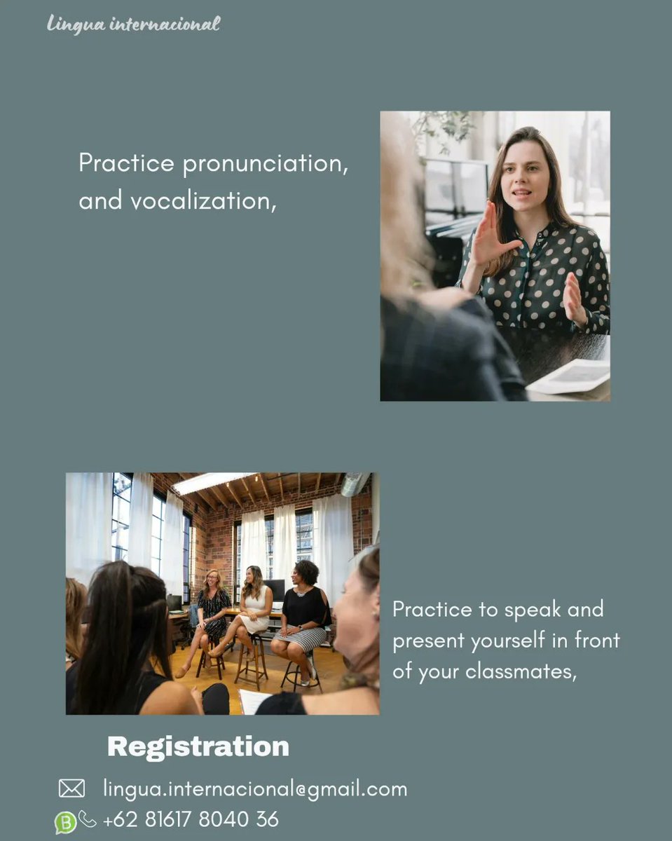 lingua_intl's tweet image. A program  for professionals for their public speaking skills in English. 
Who can join:
Office employees 
Entrepreneur
Business personalities

Click this link for registration.

wa.me/p/814732472532…

#English #englishcourse #englishclass