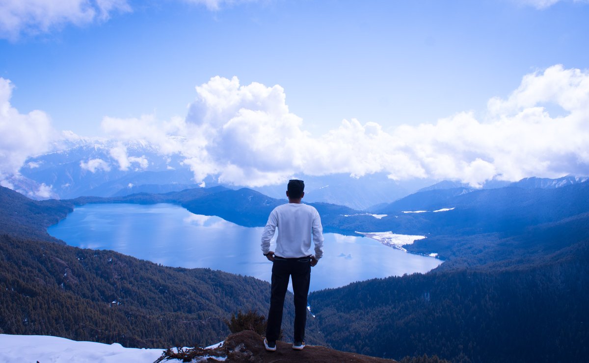 vertexholiday's tweet photo. Rara lake Nepal. https://t.co/g7eC8b87Hp