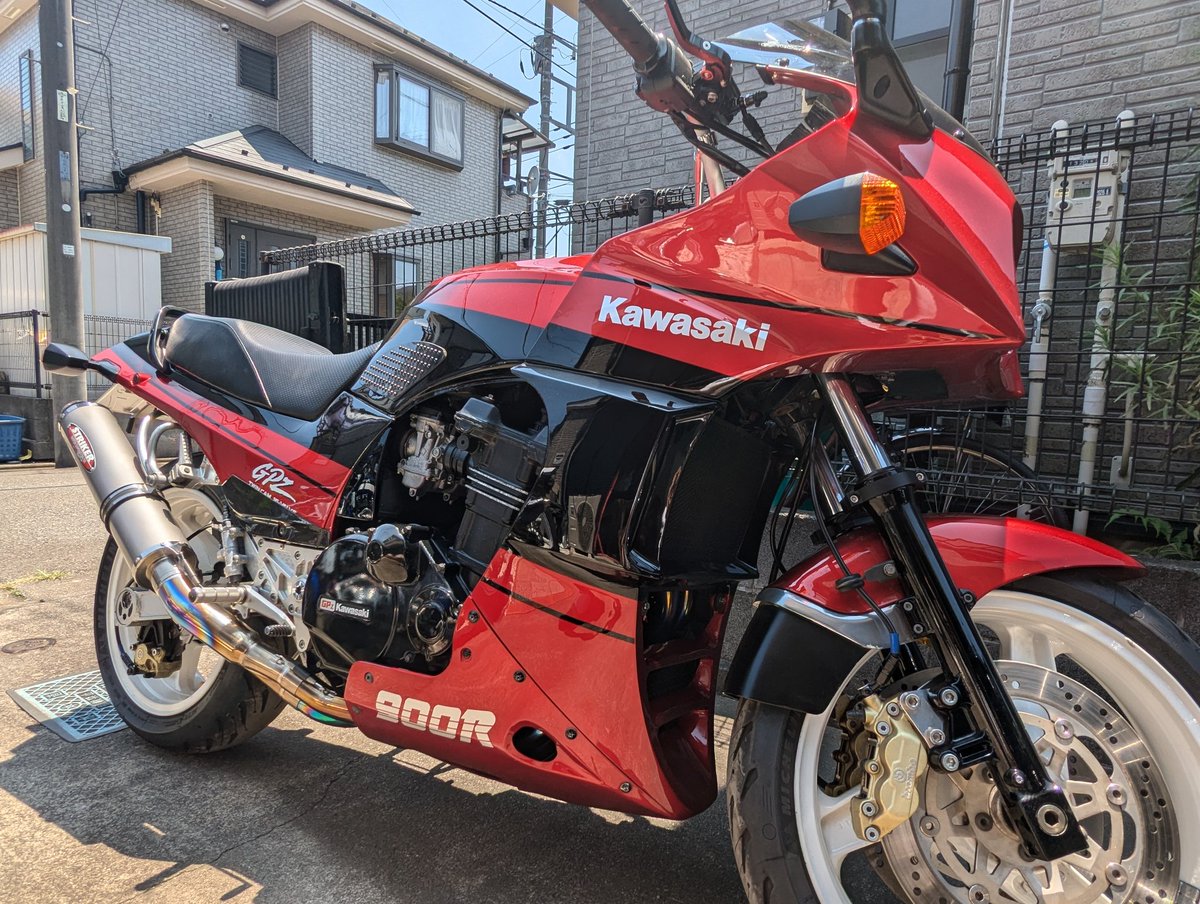occhi4307's tweet photo. ＧＰＺ900r　Ninja納車！ https://t.co/fG9tY2p8vg