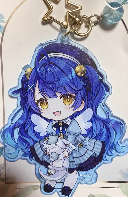 にじそでこころちゃんのアクキーを作りました