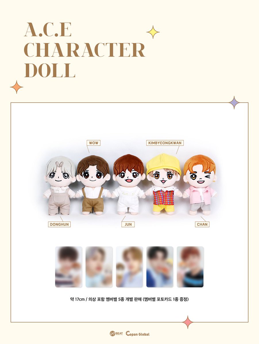 kpoponMYshopee's tweet photo. [#pasarACE|🇲🇾] A.C.E Character Official Plush Doll

✅ Can Choose Ver.
✅ Comes With Member Photocard
✅ Can Choose Ver. 
🔗 https://t.co/VDluw1Swl2

#에이스 #ACE #KOS_ACE https://t.co/lhUaVCH7HV