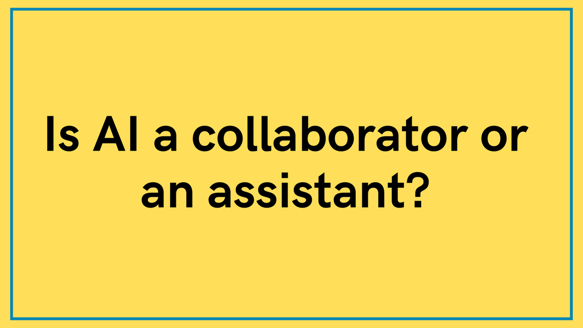 Post
AI can be a collaborator or an assistant. You can either tell it what to do, or you can have it guide you to do something. Neither is good or bad. It depends on what you're trying to achieve: learn or go faster.