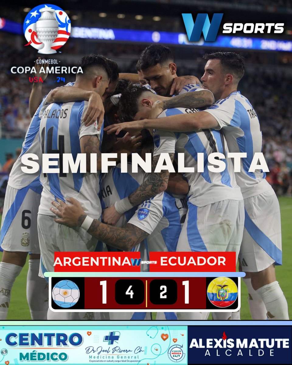 Ecuador vendió cara su derrota ante #Argentina, la mejor presentación del equipo de #SanchezBas presión alta, control del partido. En los Penales los gauchos fueron más efectivos.