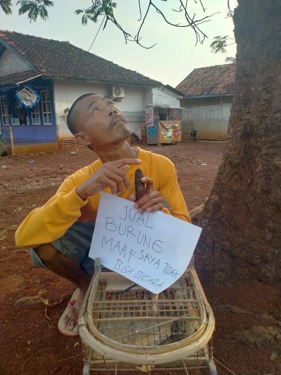 ayokitapeduli_'s tweet photo. Kondisinya mengalami keterbelakangan dan tunawicara. 

Tapi ia jualan burung dmi bisa bantuin ibunya. Dua bulan burungnya tak kunjung laku. Di rumah ada ibunya yang menanti harapan untuk bisa makan sesuap nasi. https://t.co/PujxyBGMpC