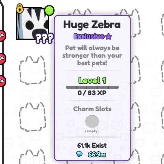 momcallum's tweet photo. Waking up to this #HugeZebra thank you @BuildIntoGames @prest4n
#PetSimulator99 #petsim99 https://t.co/3ji94WsDPz