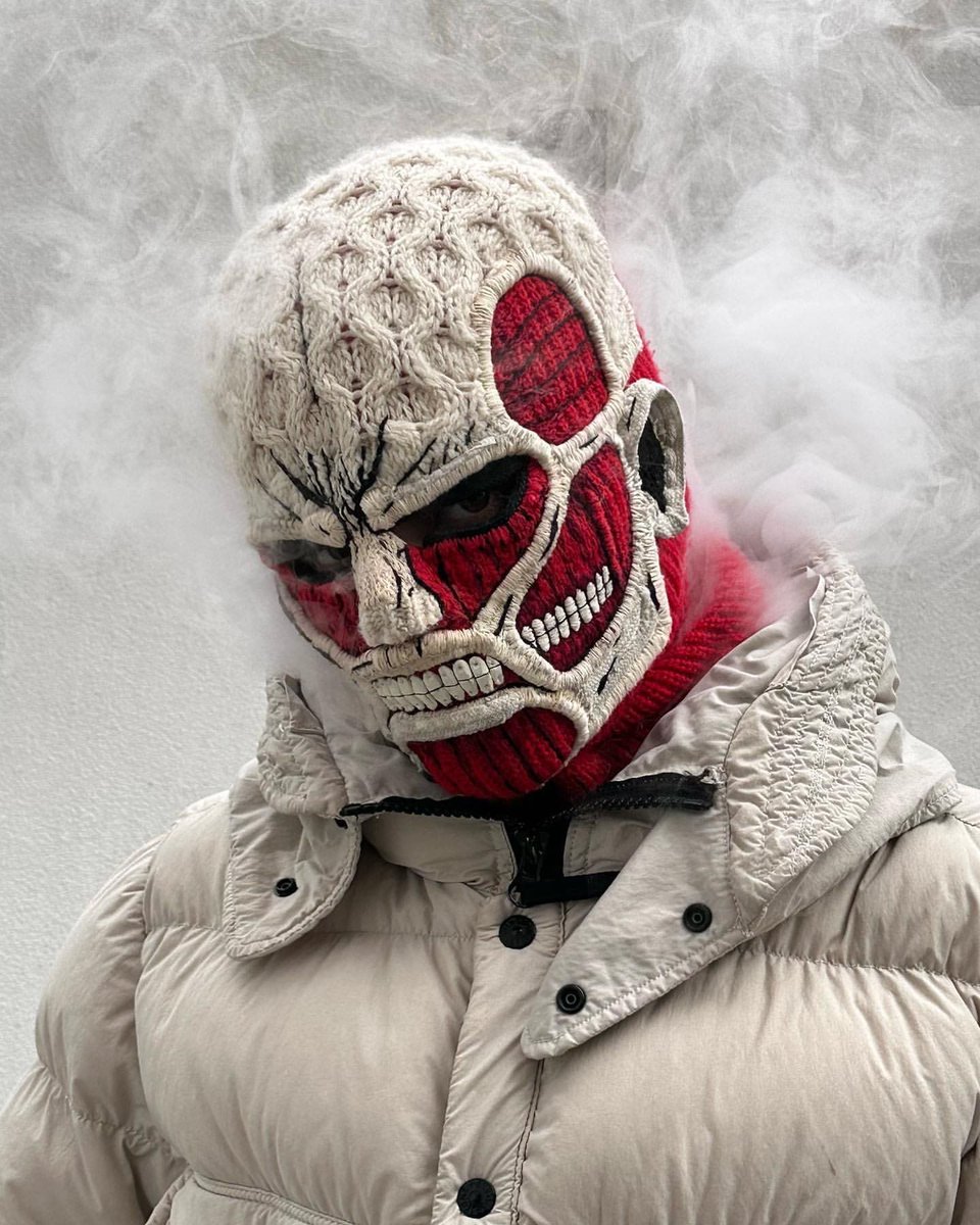 rogue's tweet photo. Hand stitched Titan Balaclava by Jaffa Saba https://t.co/tKEkLqTbvy