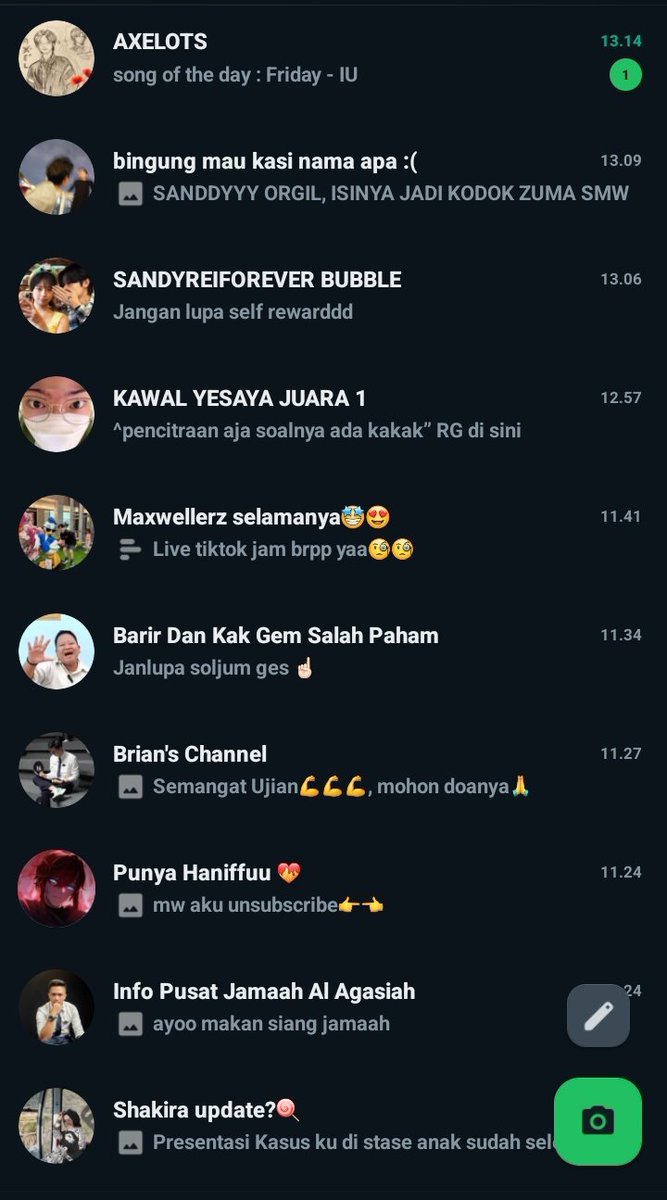 alasan skrg selalu buka wa :