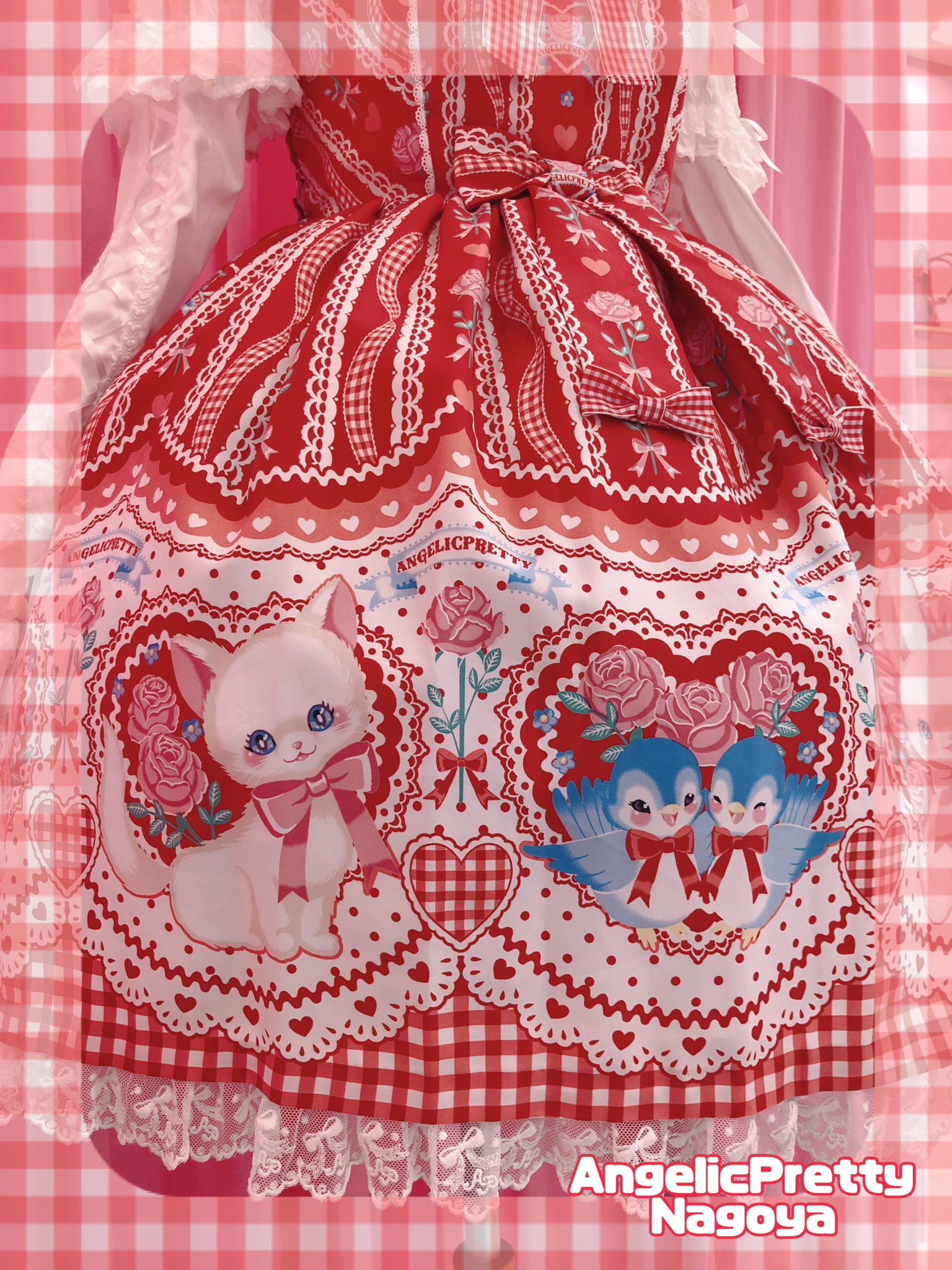 Be My Valentineジャンパースカート赤 Be My Valentineジャンパースカート赤 Be My Valentine JSK