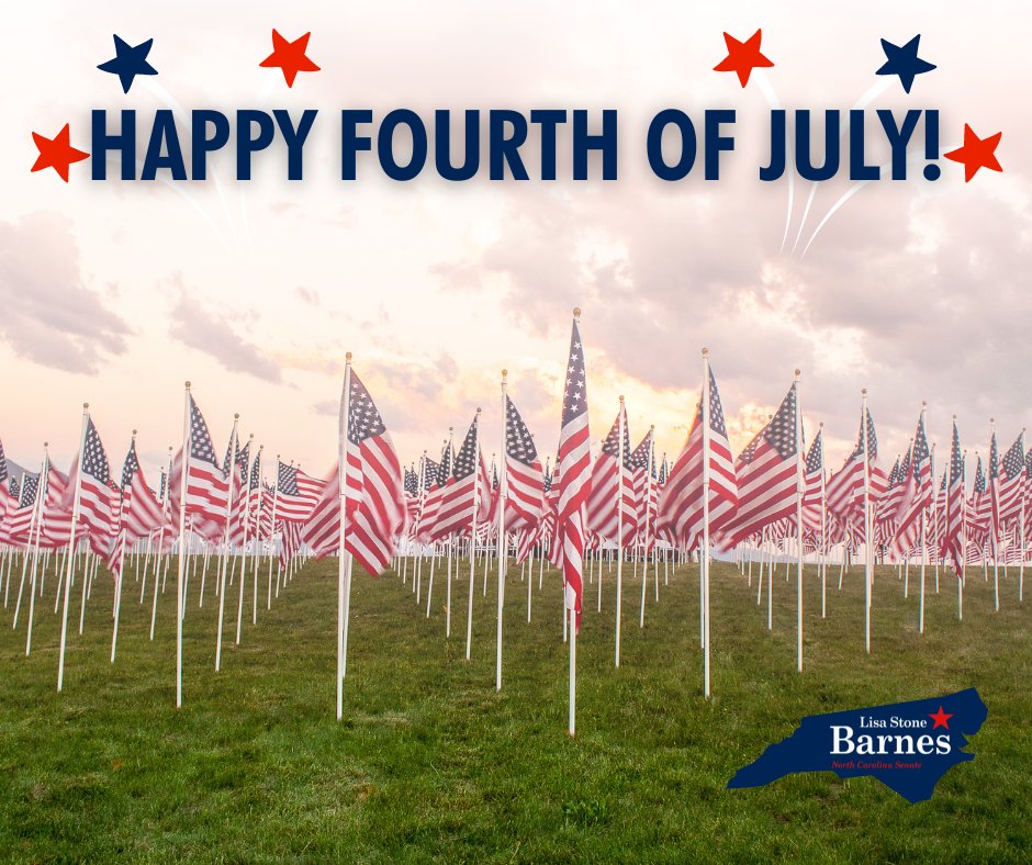 248 years ago, our nation was founded on the principles of liberty, democracy and independence. As we celebrate July 4th with friends and family let us also remember these values and their importance today. Have a safe and fun holiday weekend!

Happy Fourth of July! #ncpol