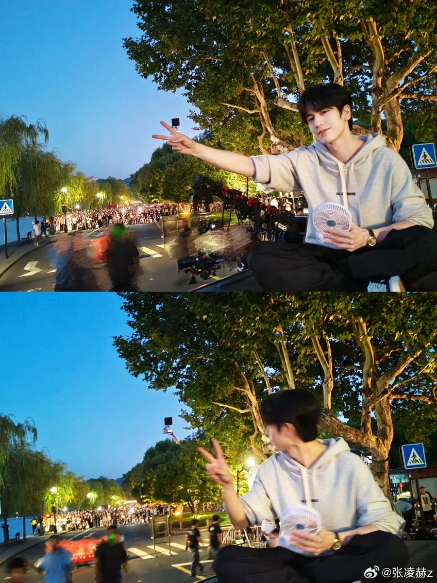 DailyZLH's tweet photo. Happy Wrap Up baobei 🤗 may everything goes well with #ZhangLinghe and He Suye 🥰

#TheBestThing https://t.co/3ZIwEtYuF5