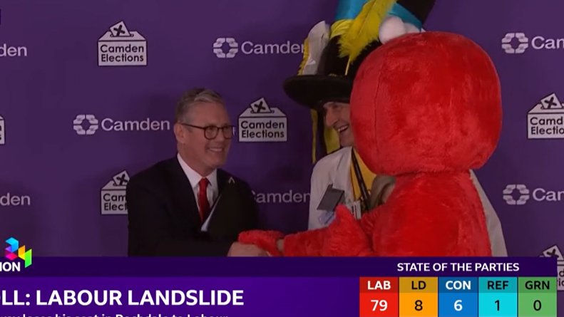 Elmo congratulates Keir Starmer on his election victory (2024)