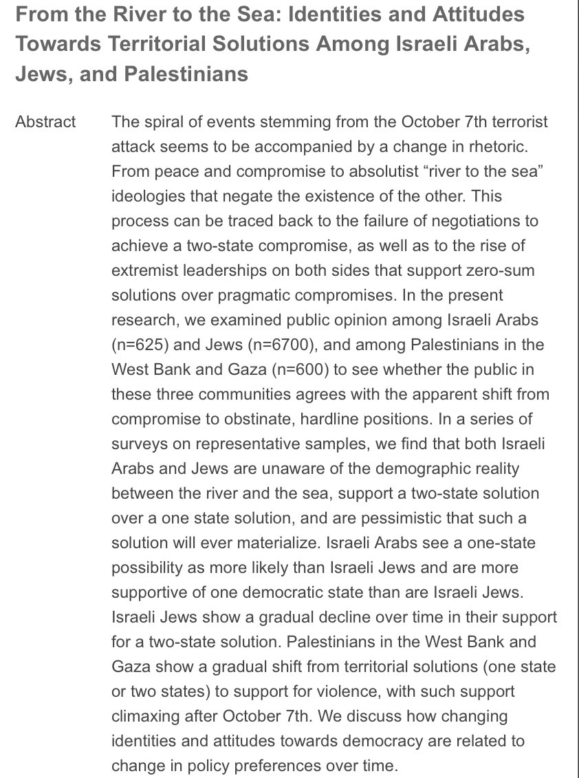 Disappointed to see this talk in the program at #ISPP2024. It normalizes the ongoing occupation and genocide in Palestine. How did this get accepted? <a href="/PolPsyISPP/">ISPP</a>