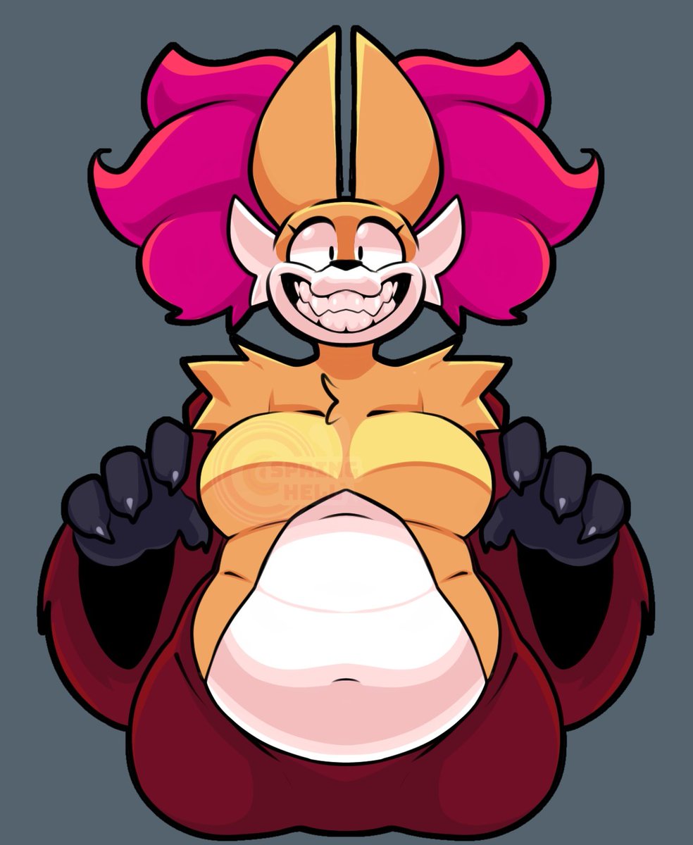 SpringHell1201's tweet image. Guys if abyssus team wins I will give you fat delphox art hugging you