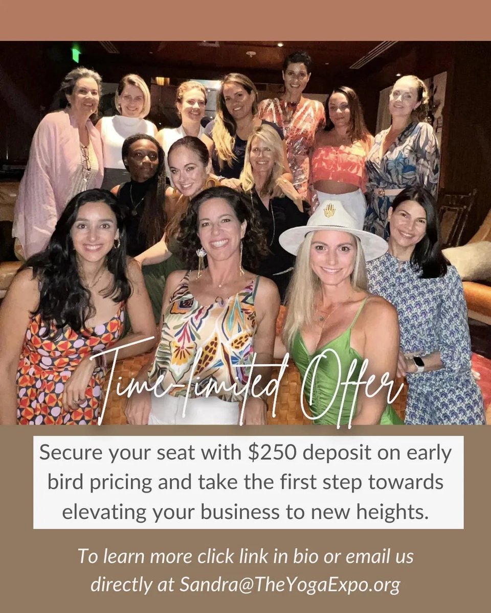 TheYogaExpo's tweet photo. 📷 Big 4th of July Savings! 
𝐓𝐡𝐞 𝐘𝐨𝐠𝐚 𝐄𝐱𝐩𝐨📷 𝐌𝐢𝐧𝐝𝐟𝐮𝐥 𝐄𝐯𝐞𝐧𝐭𝐬 &amp; 𝐌𝐚𝐫𝐤𝐞𝐭𝐢𝐧𝐠 𝐁𝐨𝐨𝐭𝐜𝐚𝐦𝐩 𝟐𝟎𝟐𝟓!

📷 Limited Spots Available - Only 10 Spots Left! 
𝐑𝐞𝐬𝐞𝐫𝐯𝐞 𝐚𝐧𝐝 𝐠𝐮𝐚𝐫𝐚𝐧𝐭𝐞𝐞 𝐲𝐨𝐮𝐫 𝐬𝐞𝐚𝐭 𝐭𝐨𝐝𝐚𝐲 𝐰𝐢𝐭𝐡 𝐣𝐮𝐬𝐭 $𝟐𝟓𝟎! https://t.co/cHYUUB87Uq