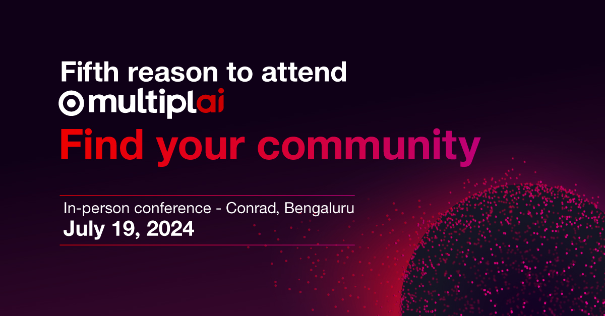 TeamTargetIndia's tweet photo. Join a vibrant community of AI professionals at #TargetMultiplai2024. Network with peers, exchange ideas, and explore the latest trends in #AI. Register now: https://t.co/4RWvo5bLsn

#WeAreTarget #TargetMultiplai #AIinScale #AIinRetail #DataSciences #TargetinIndia https://t.co/IaAGqgxEJ0