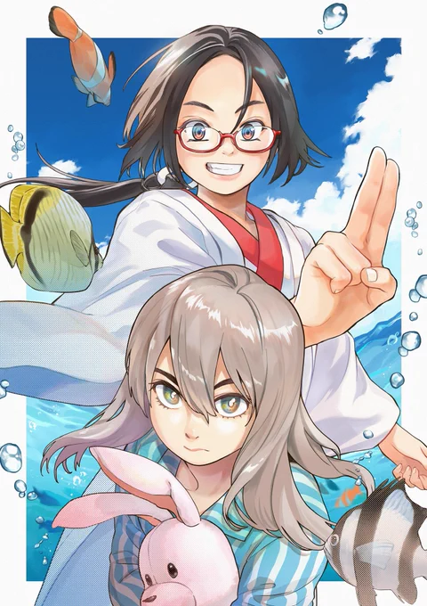 なんくるなんない!2巻の元絵です。 7月11日(木)発売。ご予約始まってます 夏巻