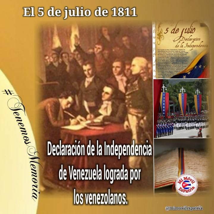 iFelicidades hermanos venezolanos! #Cuba #Venezuela #CDRCuba #5deJulio
