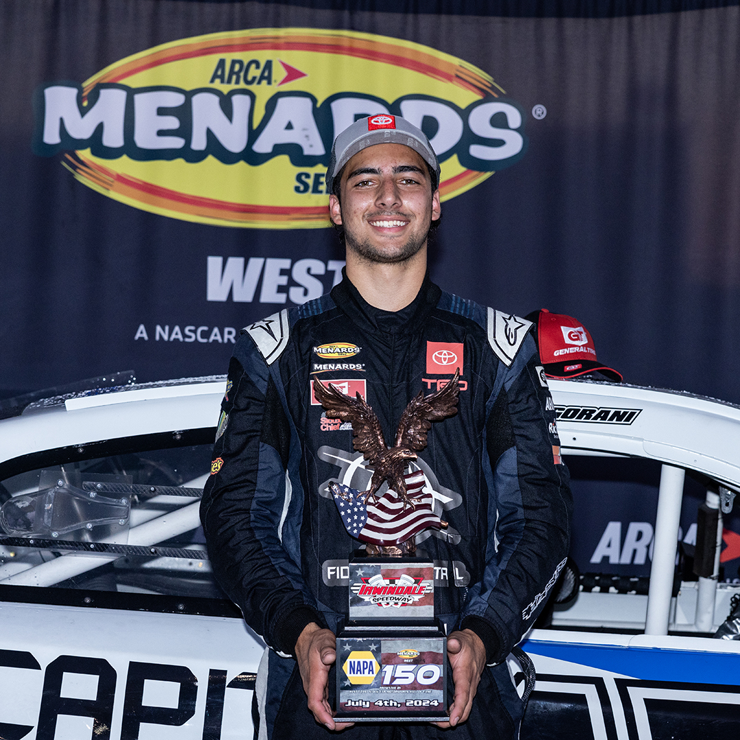 ARCA Menards Series (@arca_racing) on Twitter photo 💪A return to form.
In his first West Series race back with <a href="/VenturiniMotor/">VenturiniMotorsports</a>, <a href="/seanhingorani/">Sean Hingorani</a> dominated at Irwindale Speedway for his first win of 2024.
📝: bit.ly/3Wclk7N 💪A return to form.
In his first West Series race back with <a href="/VenturiniMotor/">VenturiniMotorsports</a>, <a href="/seanhingorani/">Sean Hingorani</a> dominated at Irwindale Speedway for his first win of 2024.
📝: bit.ly/3Wclk7N