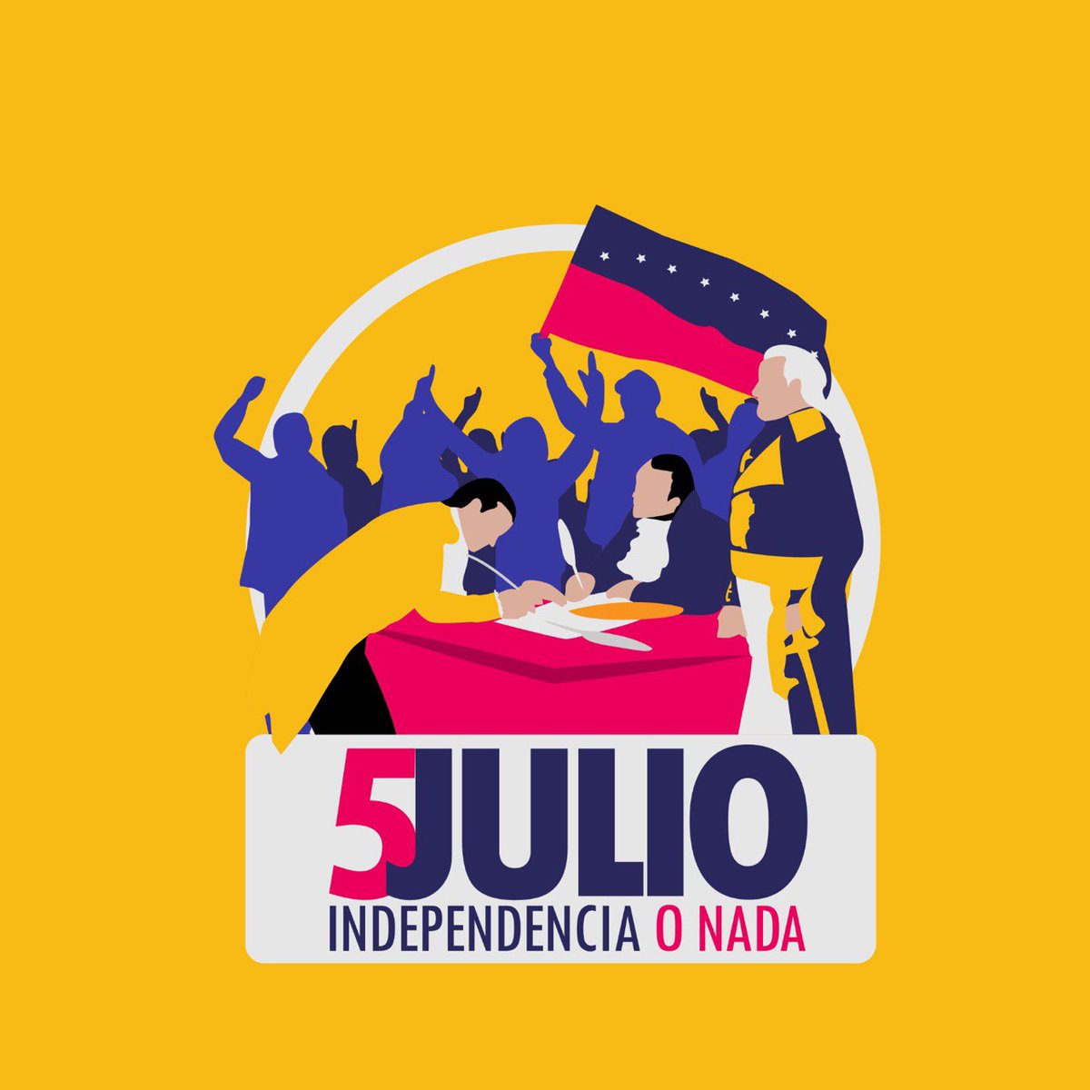 #5Jul  🇻🇪 📢 ¡ETIQUETA DEL DÍA! ▶️

#AyerHoyYSiempreIndependientes

¡Venezuela Soberana!