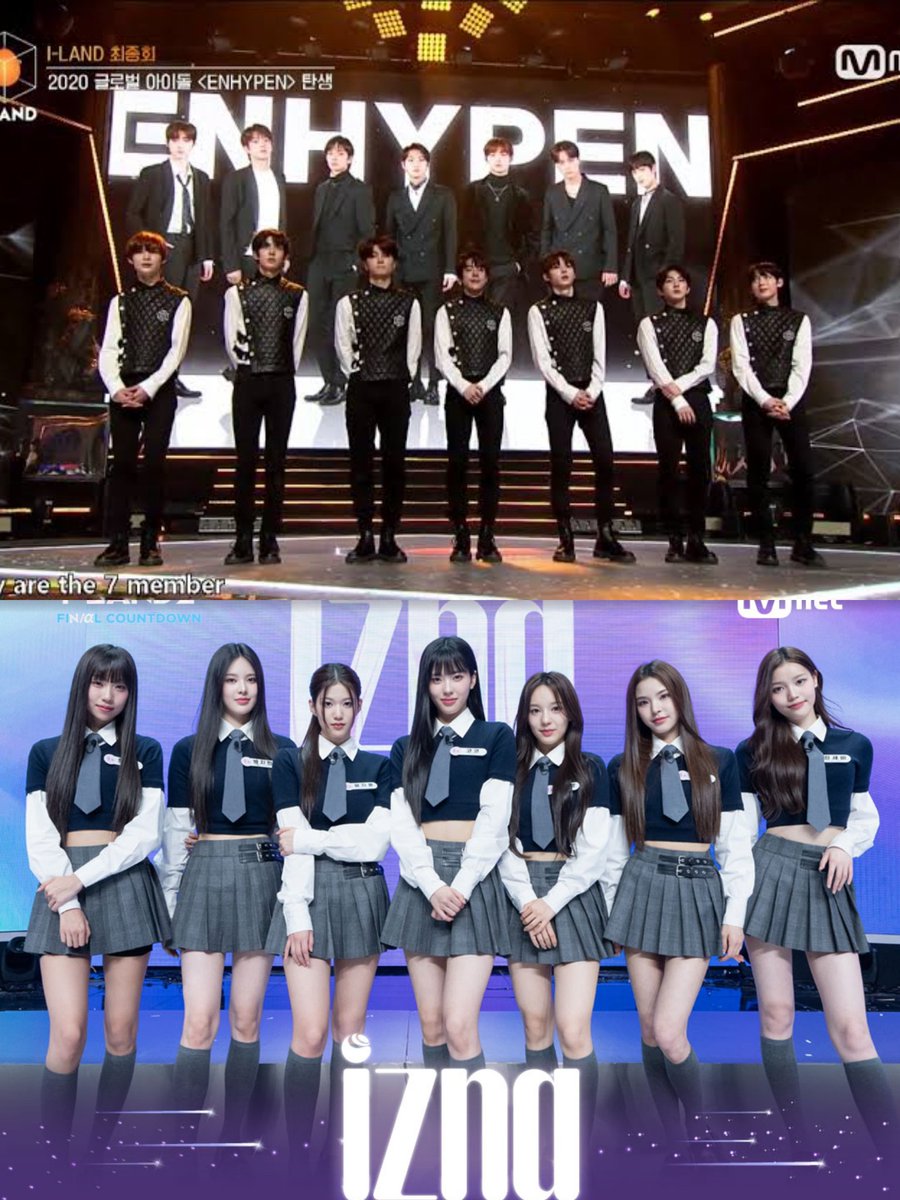 starfess's tweet photo. -star I-LAND DEBUT GROUP 

S1: ENHYPEN 
S2: izna https://t.co/z3AHSuI8Z2