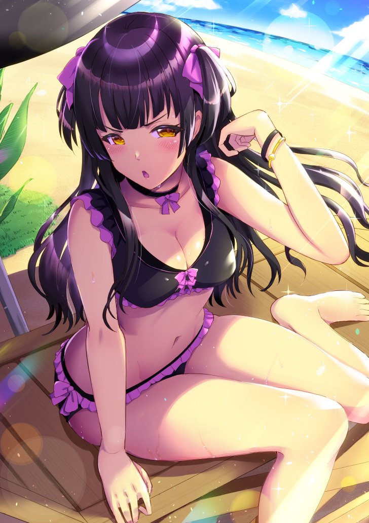 ゴールドシチー(ウマ娘) 「正しくビキニの定義を知ってる分けじゃないけど上下が分かれてたらそれでいいのかな?」|Dのイラスト