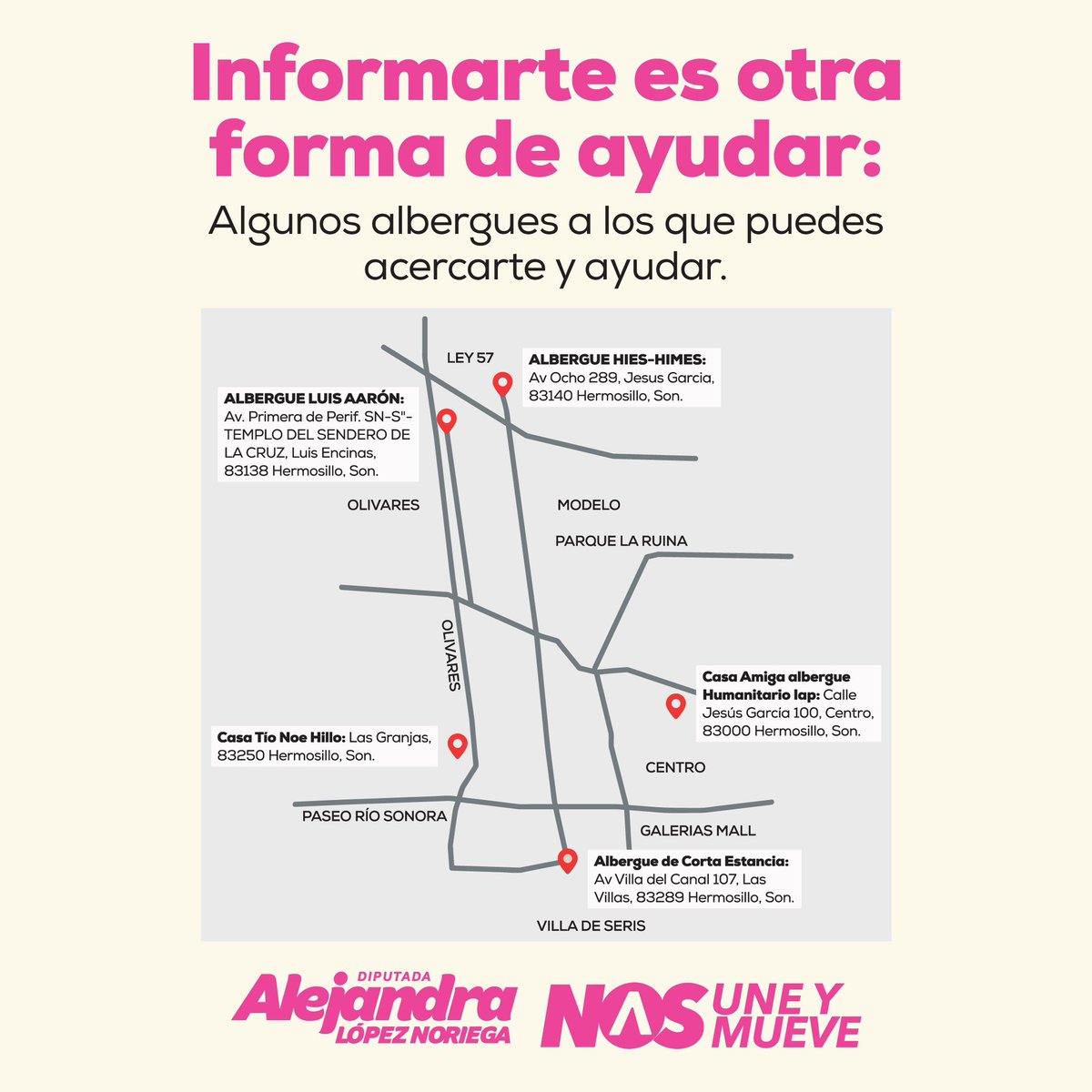 Estar informados nos permite ayudar más y mejor. Sigamos unidos, avanzando y trabajando juntos por lo que importa de verdad: Ayudar a quienes más lo necesitan.

#NosUneYNosMueve lo que importa de verdad.