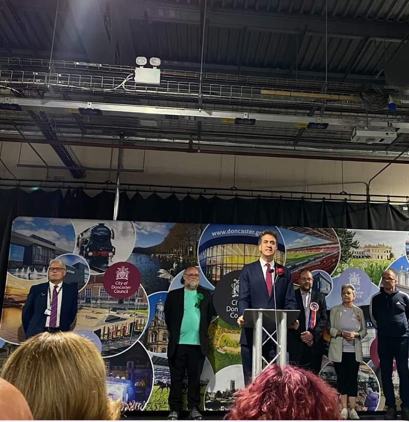 Pictures from Labour's clean sweep in Doncaster - Ed Miliband takes Doncaster North for Labour
