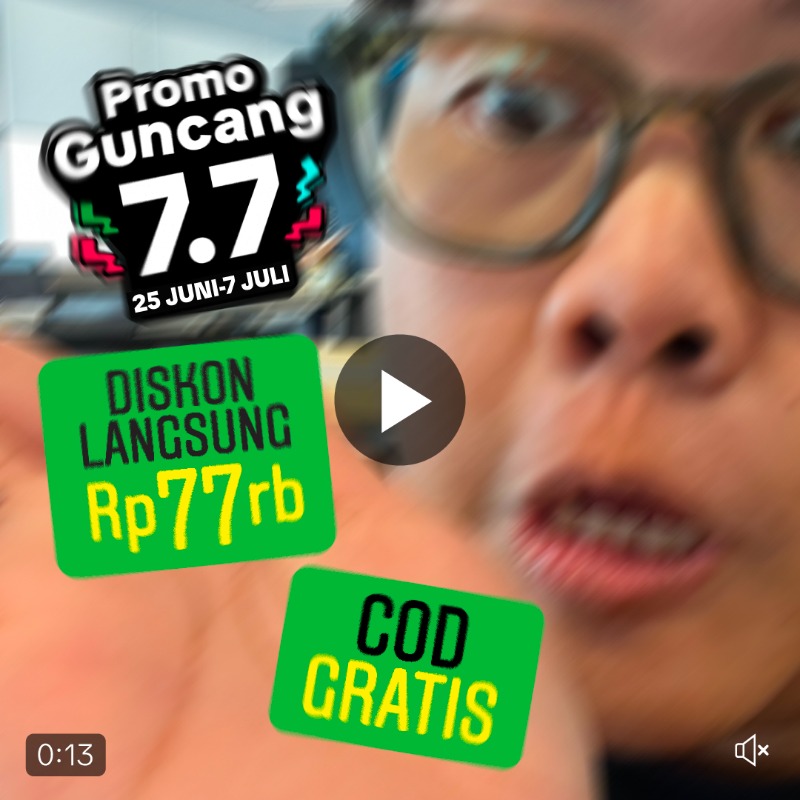 tokopedia's tweet photo. KALO GA KETANGKEP KAMERA GA BAKAL ADA YANG PERCAYA INI 🫨

Dahlah, langsung aja cek #PromoGuncang 7.7 sambil pake semua promonya! #CODGratis #Tokopedia #GuncangHarganya