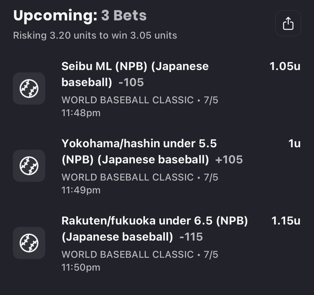 YWNSMsports's tweet photo. @SharpPickss Here’s my NPB free picks if I profit give me a follow https://t.co/US8DPj1OwP