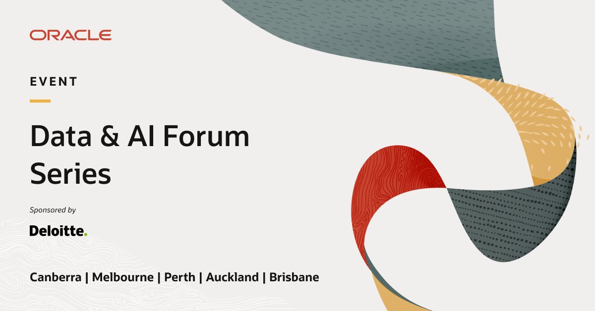 fcomunoz's tweet image. We are delighted to announce the @Oracle #DataAIForum Series, sponsored by @Deloitte. Explore high-value #AI use cases, interact with demos, & hear expert-led talks on preparing your organisation to take advantage of the latest data & AI technologies.
social.ora.cl/60119pt3l
