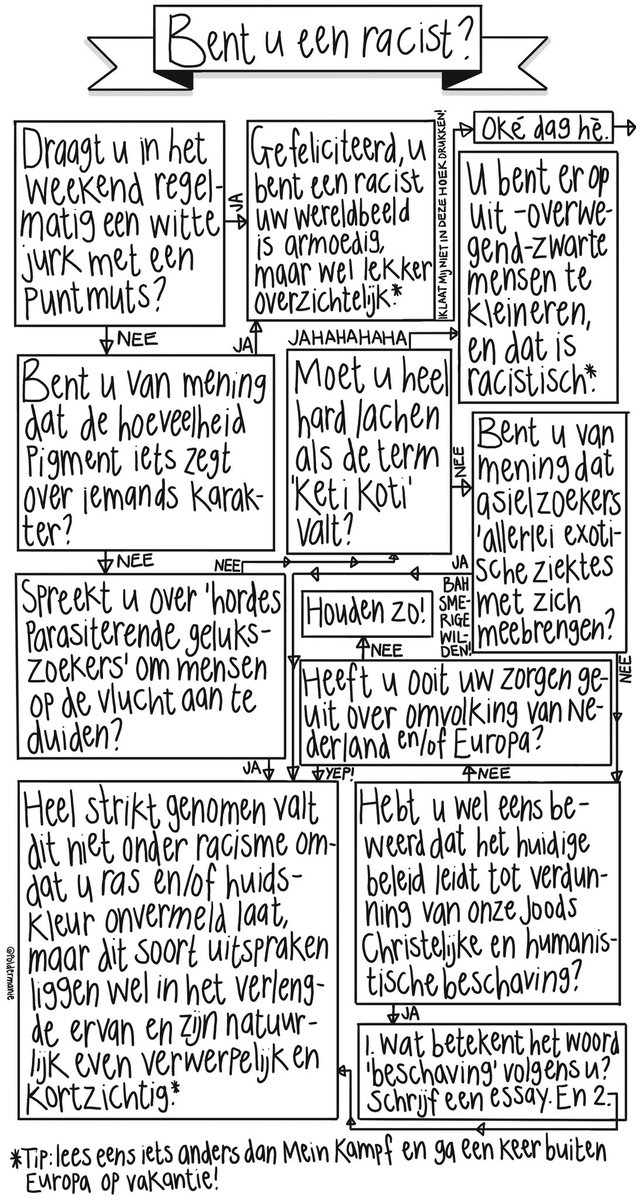 Poldermanie's tweet image. Bent u een racist?