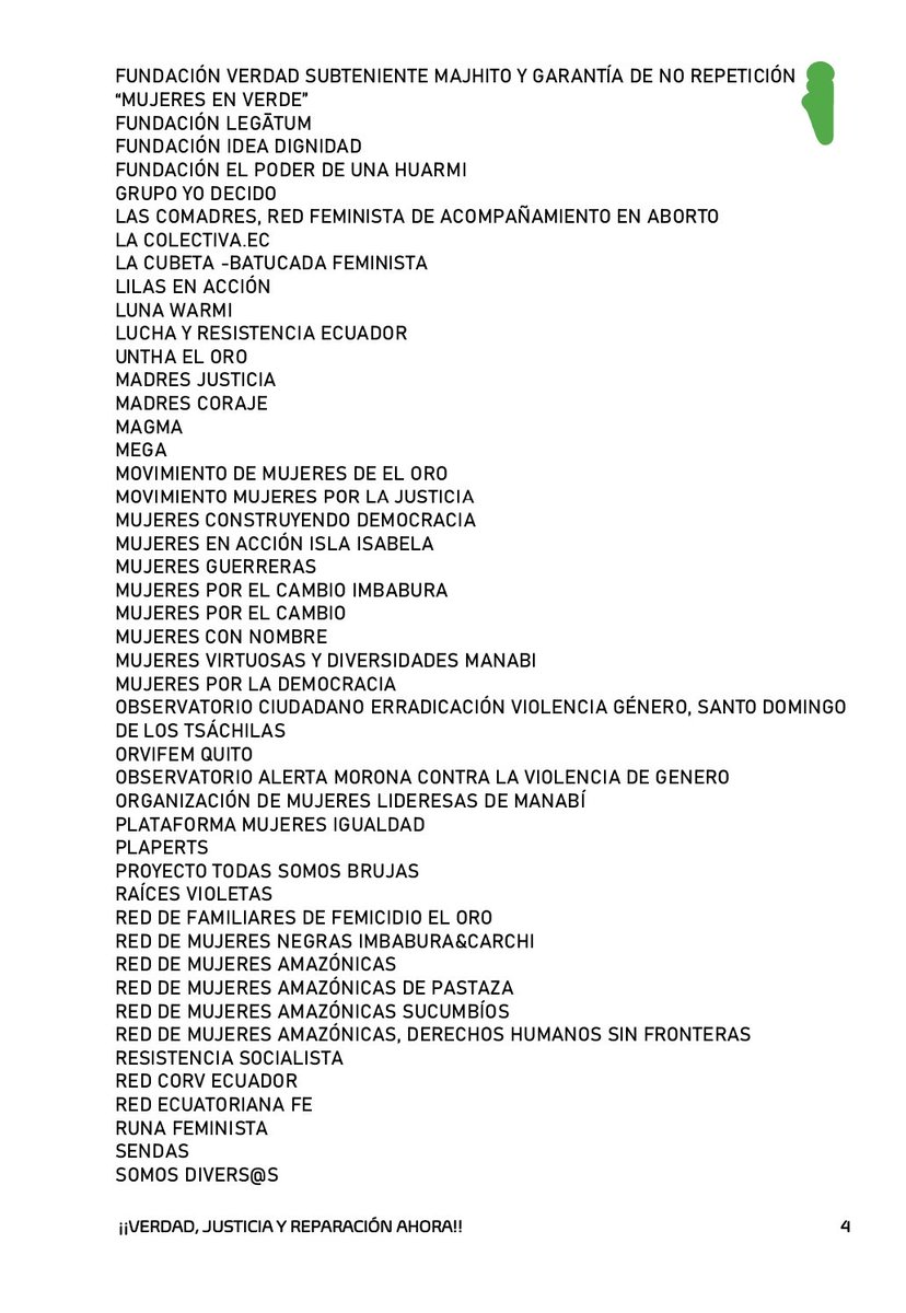 ⚠ <a href="/EjercitoECU/">Ejército Ecuatoriano</a>,  hoy es @PamelaAti hace tres años fue María José Morillo Cando, Jamás dejaremos de buscar justicia y memoria digna <a href="/VerdadMajhito/">Verdad SubTeniente Majhito Morillo Y No Repetición</a> #mujerdeuniforme
#NiUnaMenos
#JusticiaSubtenienteAti
#MujeresenVerde 
#MujerMilitarTambienEsMujer
#escie_porquemajhitonoregreso