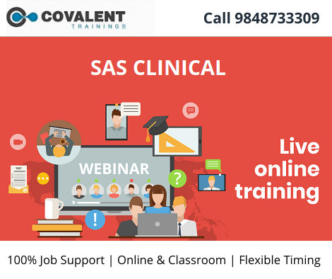 Covalentech's tweet photo. Enroll In Our Job Ready SAS Course With Highest Placements in Clinical SAS Since 2000, Join Covalent Trainings. Call +91-9848733309 For Free Demo. Online &amp; Classroom Training with 100% Placements Support. Full Details > https://t.co/z1VYxiiXWC #training #clinical #ClinicalSAS https://t.co/pXoyGP1OUF