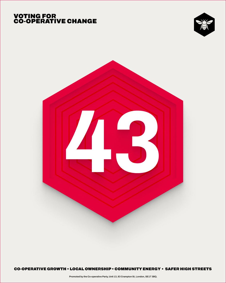 4️⃣3️⃣ With all of our candidates counted, we'll have 43 Labour &amp; Co-operative MPs in this Parliament.
 
This will be our biggest ever Parliamentary group, with our biggest ever plans for Co-operative Change.