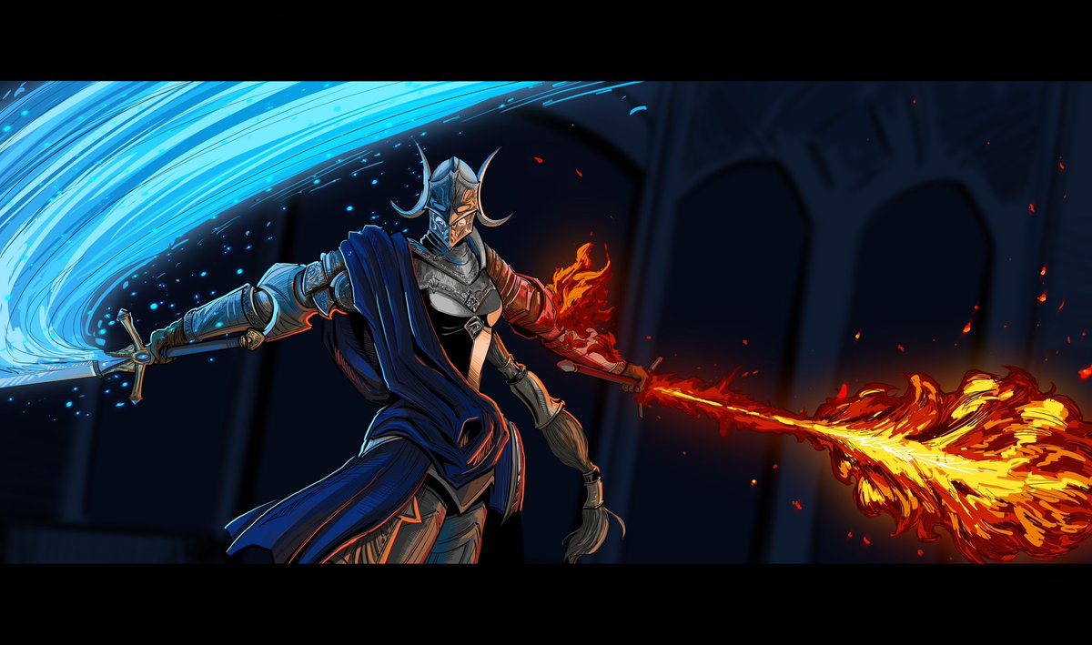 JpStades's tweet image. Rellana twin moon knight #ELDENRING #EldenRingShadowoftheErdtree