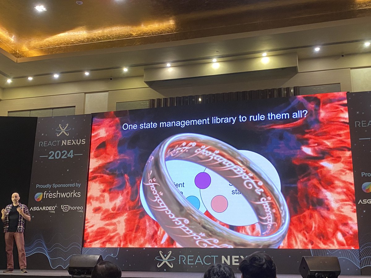drraghavendra91's tweet image. Future Proofing State Management at a scale from
@alex_lobera speaker session
“One state management library to rule them all?”
@ReactNexus
#ReactNexus2024