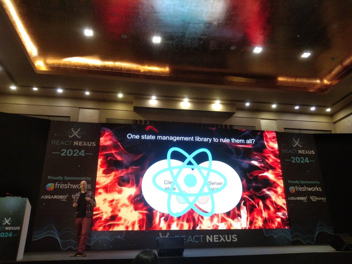 drraghavendra91's tweet image. Future Proofing State Management at a scale from
@alex_lobera speaker session
“One state management library to rule them all?”
@ReactNexus
#ReactNexus2024