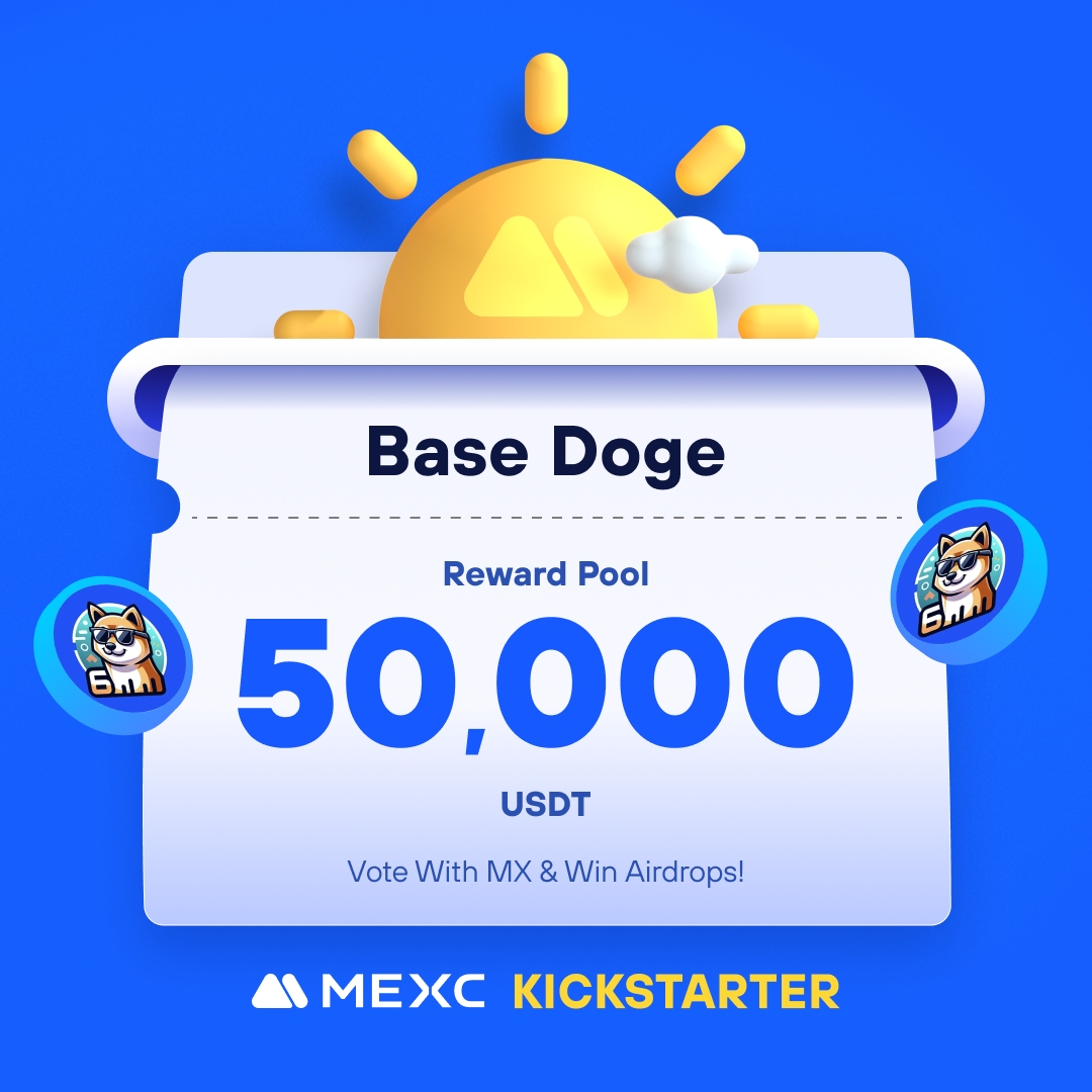MEXC's tweet photo. .@BASEDOGEBSC, the craziest canine orgy in the BSC chain, is coming to #MEXCKickstarter 🚀

🗳Vote with $MX to share massive airdrops
📈 #BASEDOGE/USDT Trading: 2024-07-06 08:00 (UTC)

Details: https://t.co/aaCcRUwxVd https://t.co/GO1xA5hPFT