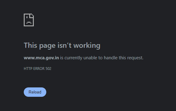 devadask's tweet photo. @MCA21India @HelpdeskMCA21V3 IS the https://t.co/3IvRWoBgMy working? I have been trying to update my DSC for the last few hours. Every now and then I am getting some different errors post log in. This is the latest one... https://t.co/iw3e9C87Bi