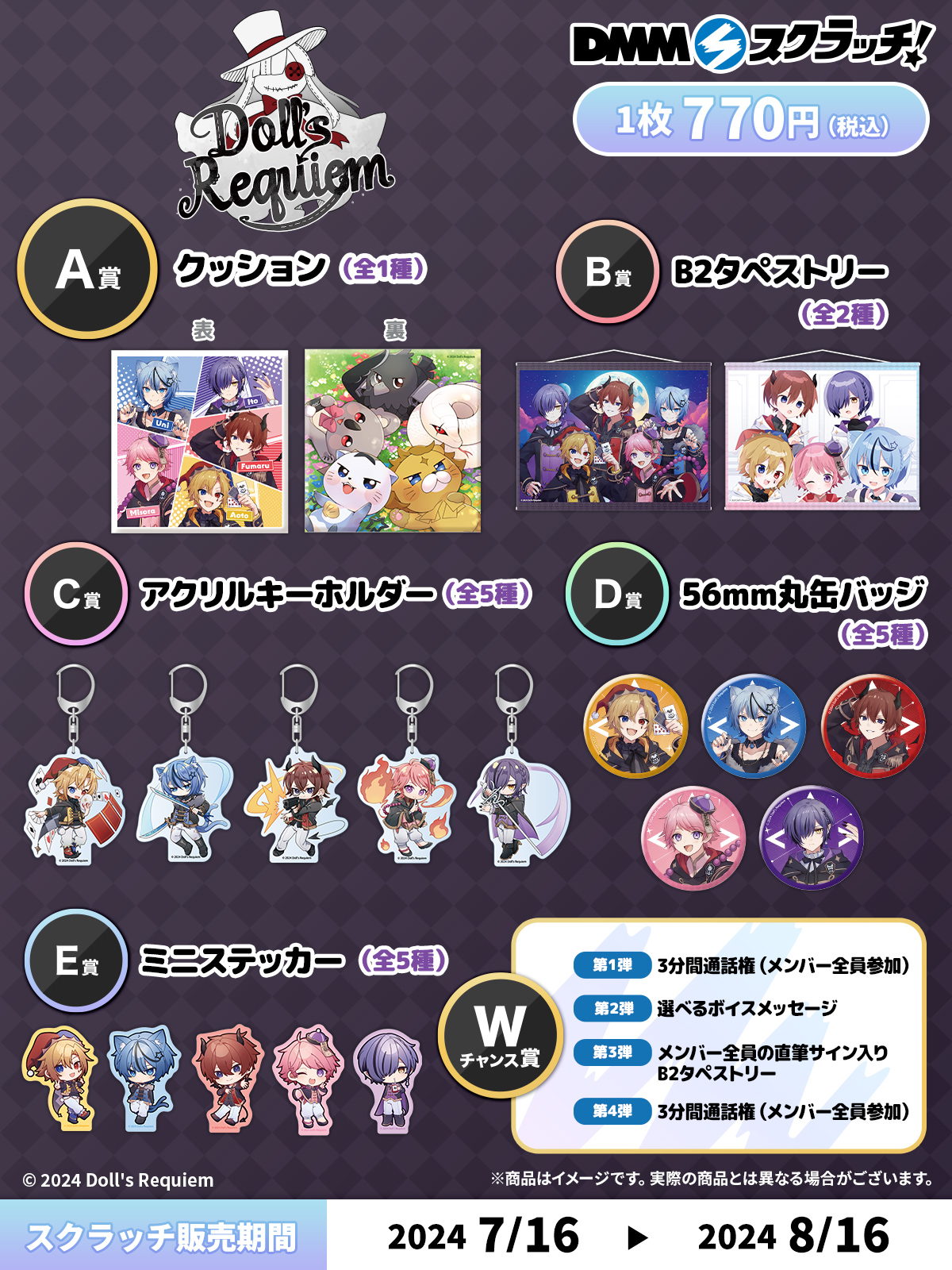 狼と香辛料 DMM スクラッチ 高尚 くじ A-1 A賞 B2 タペストリー