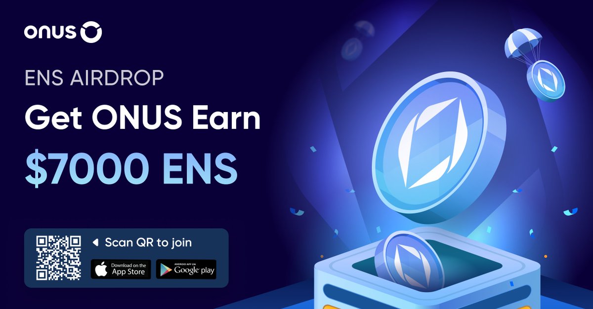 🚨 HUGE ALERT: ONUS ENS Airdrop is LIVE! 💸

🎁 Get ONUS, Earn $7000 in ENS!

Want in? Here's how:
1️⃣ Join now &amp; complete Airdrop event tasks: goonus.io/en/earn/airdro…
2️⃣ Retweet this post
3️⃣ Tag at least 2 friends in the comments

Don't miss out on this massive opportunity! 🔥