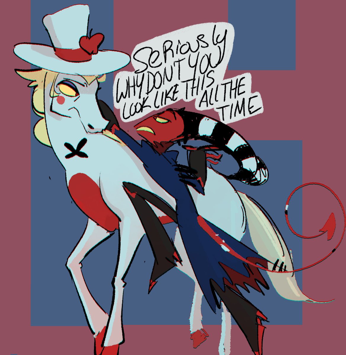 Adyophene's tweet photo. I have been thinking about Blucifer lately
#HelluvaBoss #HazbinHotelFanart https://t.co/1GDliey8ND