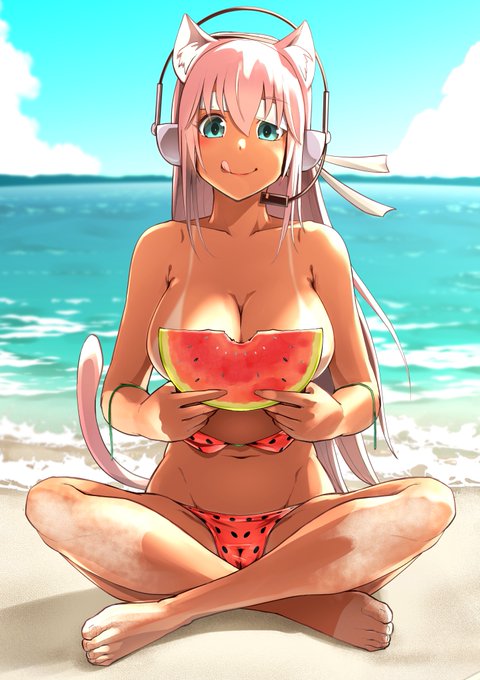 #ビキニスタイルの日 
暑中お見舞い申し上げます
水分&amp;塩分こまめに取りましょうね 