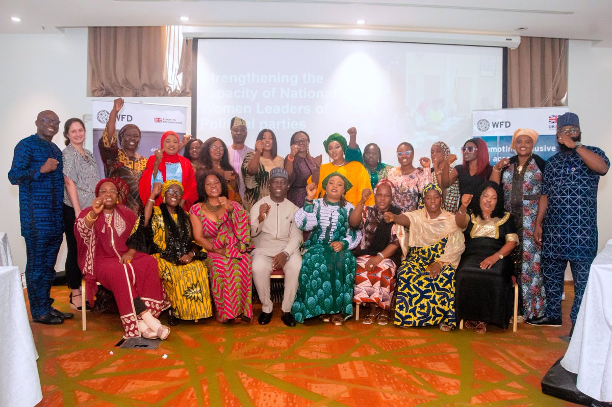 Nigeria: Birth of National Women Leaders Forum!
Lagos, Nigeria (Thursday 4, July 2024): History was made today as WFD successfully supported the National Women Leaders of the 19 registered political parties in Nigeria to establish a National Women Leaders Forum (NWLF). #Democracy
